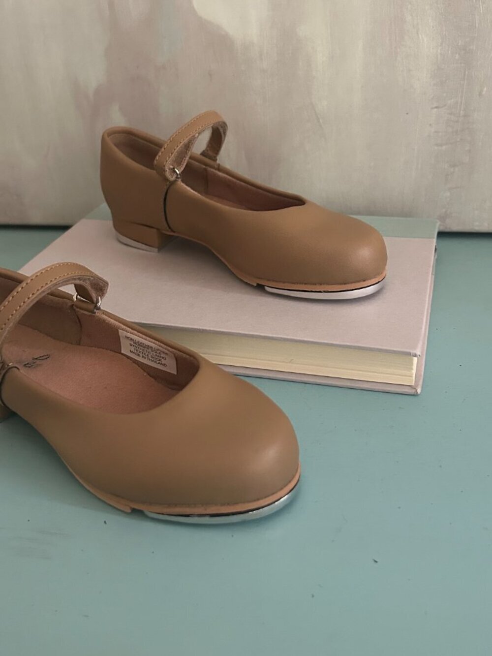 Leo Child Rhythm Tan Tap Shoe Size 10.5 Mary Jane Tap Shoe Dance Class - Picture 11 of 11